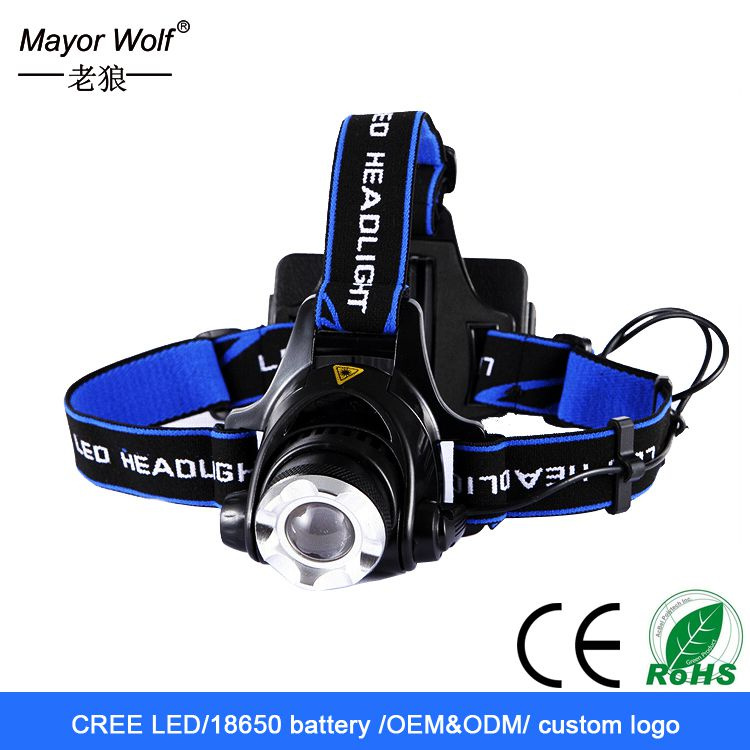 1200 Lumen Most Powerful Waterproof LED Headlamp with Head Strap