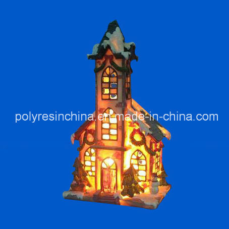 Polyresin Decoration Christmas Holiday House Crafts