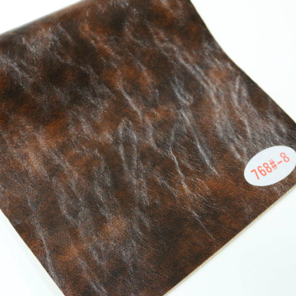 Soft Imitation Crack Wax PU Leather with Mildew Resistance