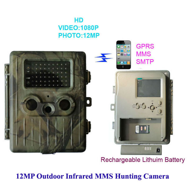 12MP MMS/GPRS SMS/Email Via GSM Network Infrared Hunting Camera
