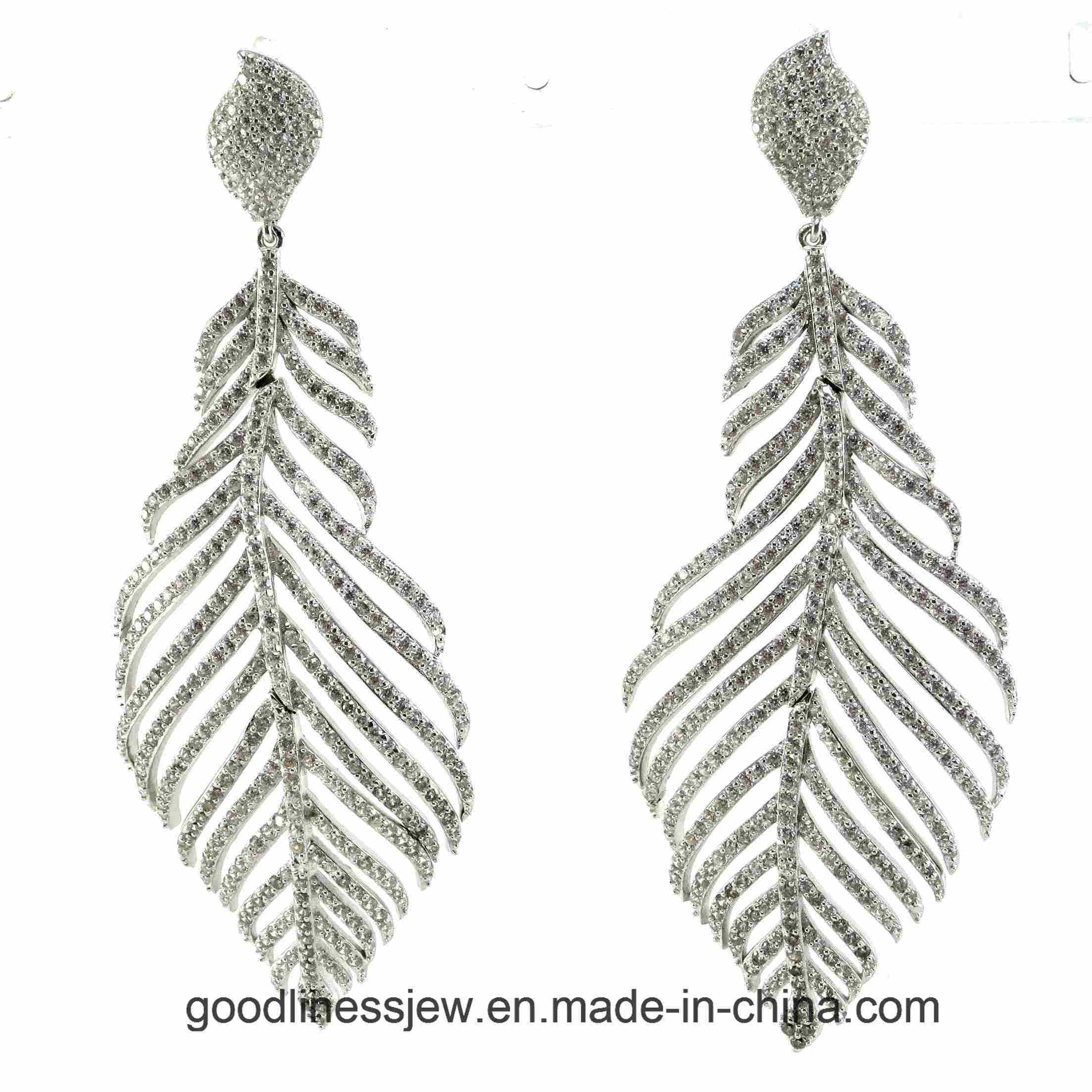 Hot Sale and Fashion Beautiful European Sterling Silver Jewelry Earring (E6132)