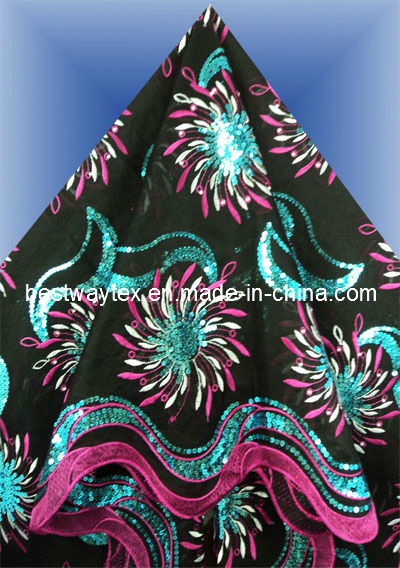 Quality Sequins Lace Double Layer Og0113