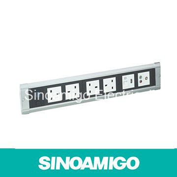 Desktop Connection Panel Office Table Socket