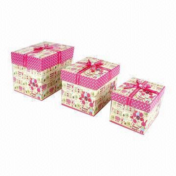 Gift Box with Lid, Customized Designs (CTGB056)