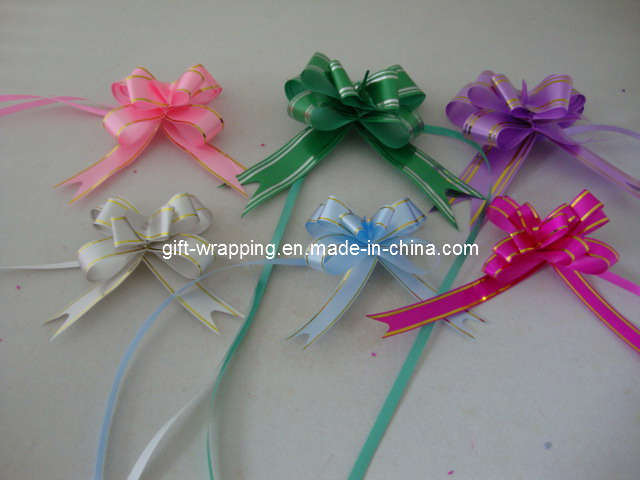 Pull Bow With Gold Lines