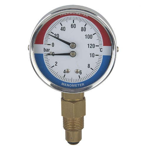 Bottom Connection Temperature-Pressure Indicator