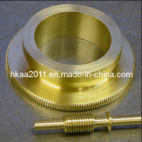 Custom Machining Brass Stepper Motor Worm Gear