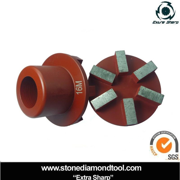 Segmented Grinding Plug for Terrazzo and Concrete