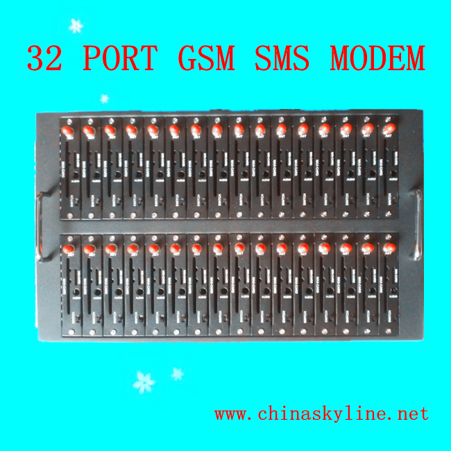 32 Ports Wavecom Q24+ Modules/ Bulk Sending SMS Modem