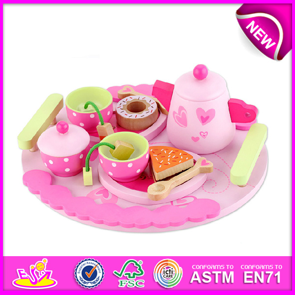 Quality High New Tea Toy Set, Pretend Play Tea Set Toy for Kids, Wooden Toy Tea Set Toys for Children, Wooden Tea Set Toy W10b092