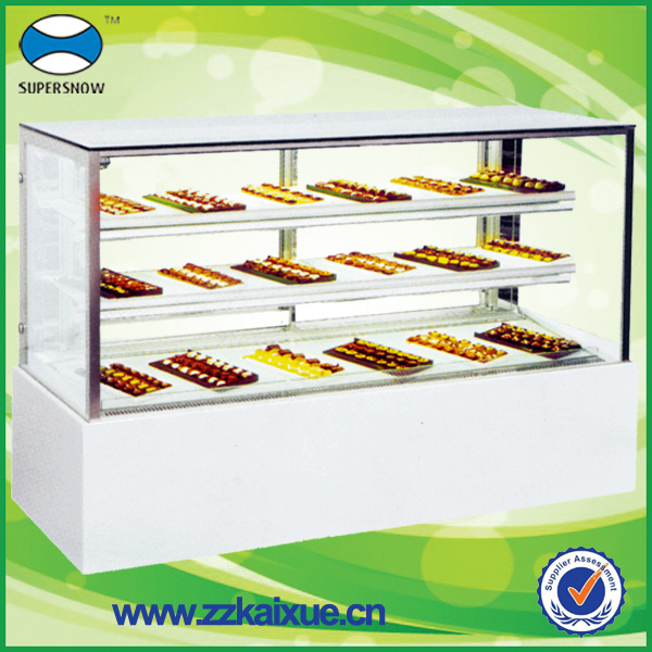 Rectangular Bakery Equipment Cake Display Case