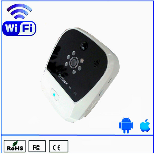 2014 WiFi Android&Ios Remote Video Talk Digital Door Peephole Viewer, WiFi Doorbell Camera, Wireless Doorbell