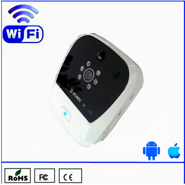 2014 WiFi Android&Ios Remote Video Talk Digital Door Peephole Viewer, WiFi Doorbell Camera, Wireless Doorbell