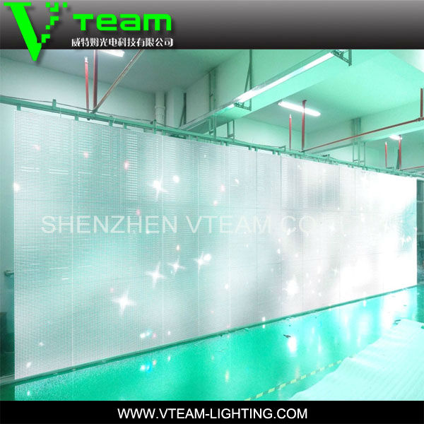 High Brightness LED Mesh Curtain Curve LED Video Igrid Series