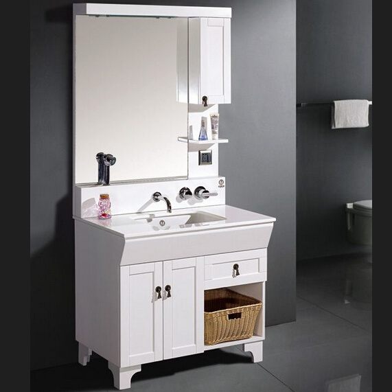 White Lacquer Bathroom Vanity