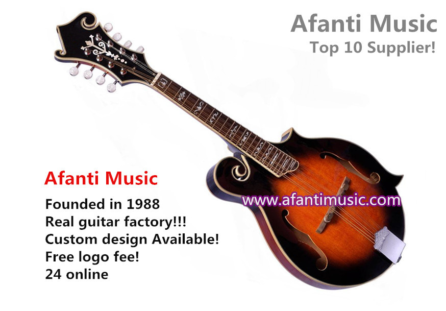 Solid Spruce Top / Solid Maple Back & Sides/ Afanti Mandolin (AMD-328)