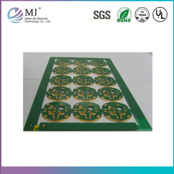 94V0 Double Sided Yellow Solder Mask PCB Prototyp