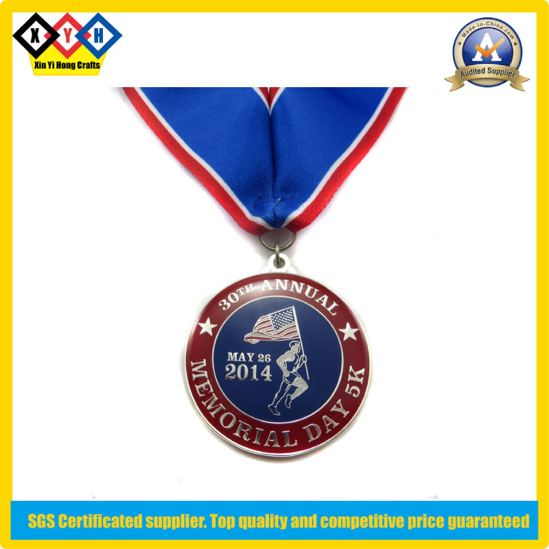 Custom Sport Medal with Print Ribbon (XYH-MM082)