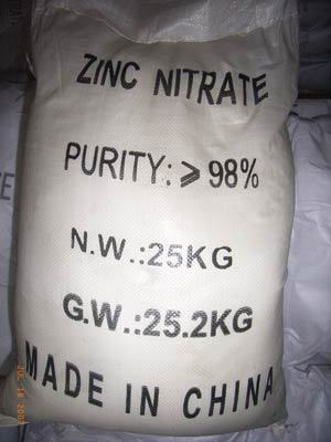 Zinc Nitrate Hexahydrate 98% Induatrial