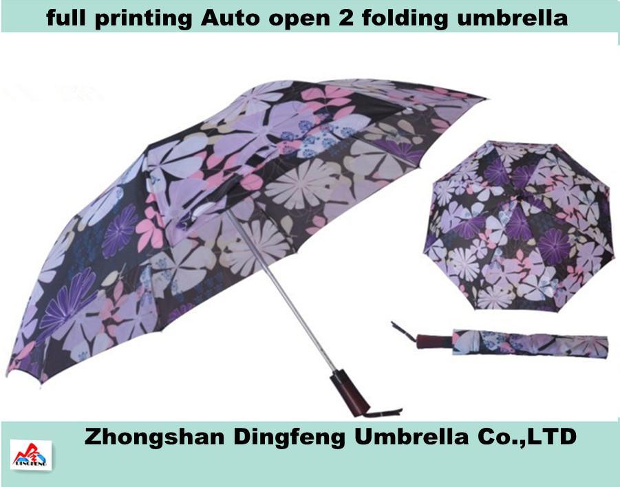 Flower 28inch 2 Fold Umbrella, Market 2 Folding Umbrella