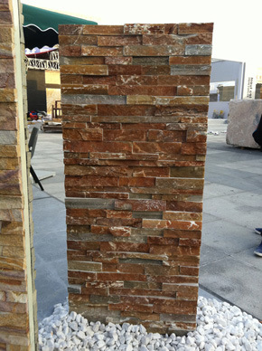 Yellow Slate Stacked Stone for Wall Cladding (YS-Q-031)