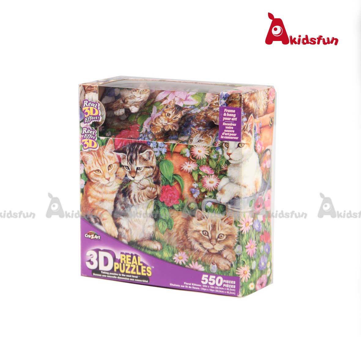 Jigsaw Puzzle with 3D Effect for Room Decoration
