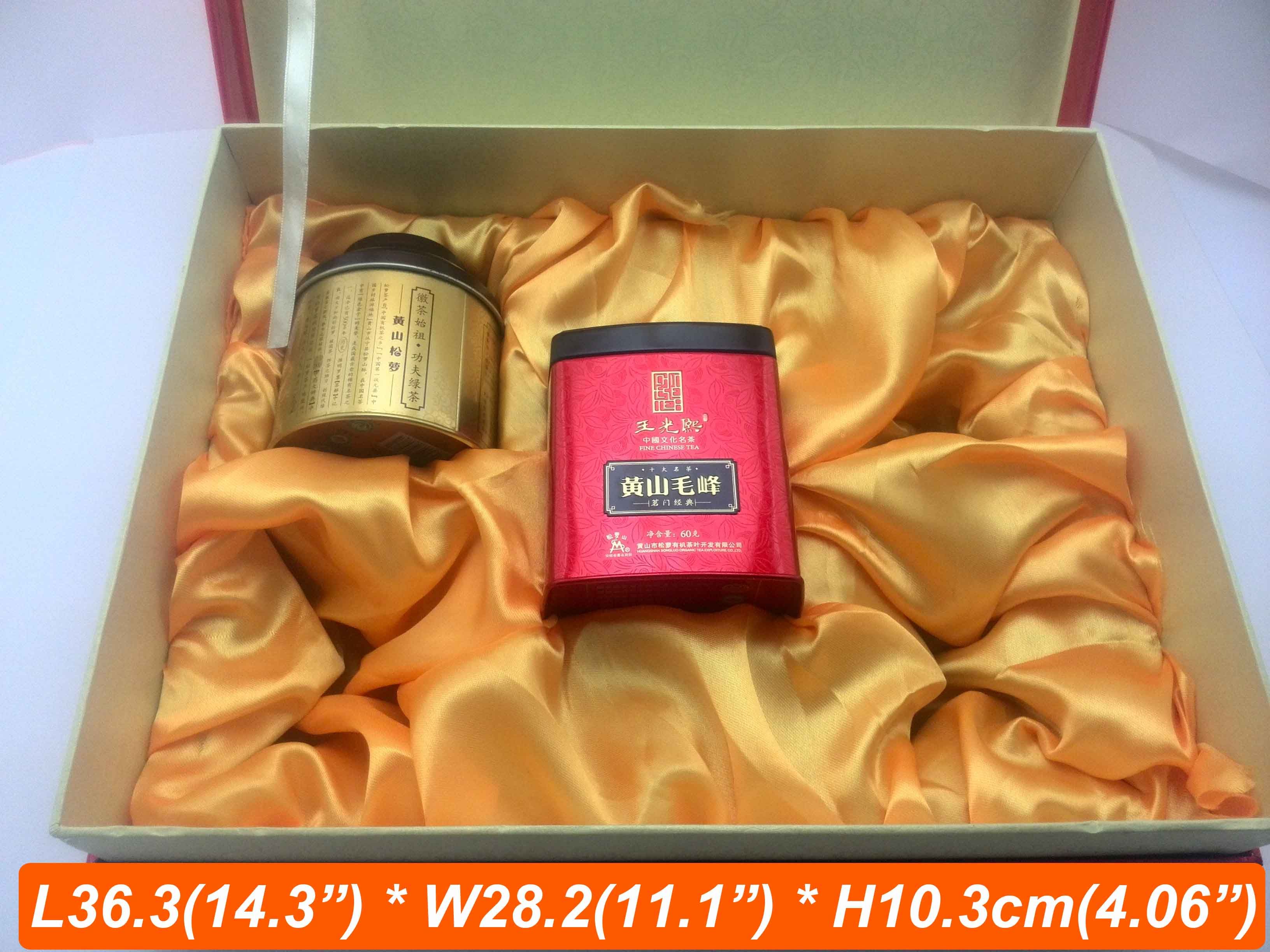 Printing Art Paper Foam Inside Wooden Tea Box