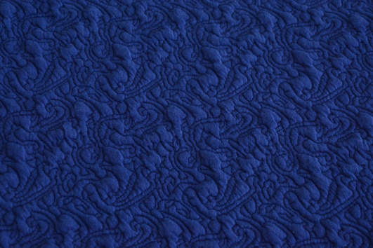 (No. S8457) Knitting Fabric Jacquard Textile Blue Jacquard Fabrics