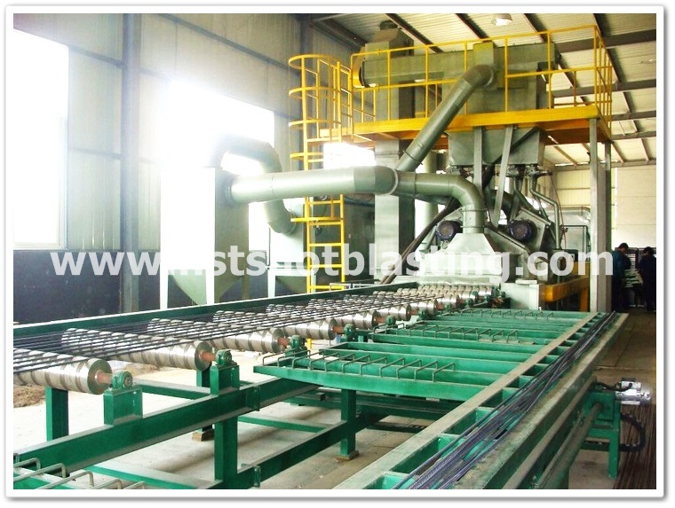 Construction Structural Descaling Roller Bed Type Shot Blasting Machinery