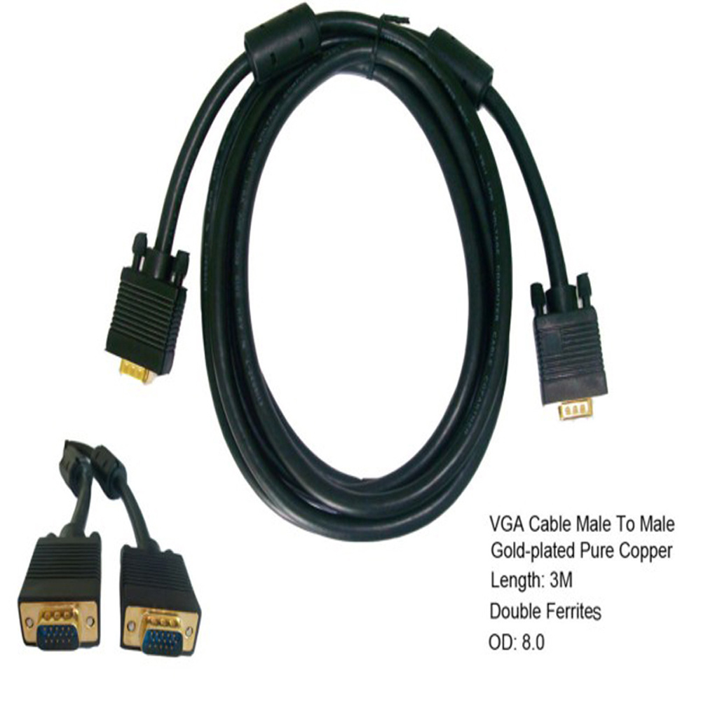5m VGA Cable with Ferrite for MacBook