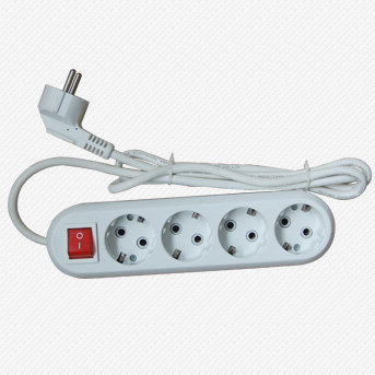 4 Ways Power Socket with Switch