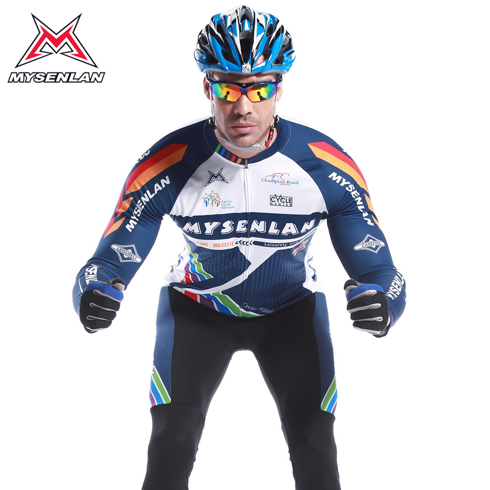 Mysenlan Long Sleeve China Custom Cycling Wear for Men with Sublimation Printing