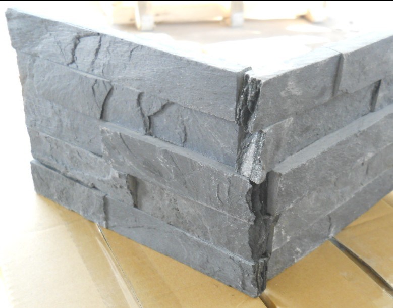 Natural Grey Stone Corner Slate for Wall