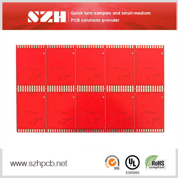 Red Soler Mask White Silksreen Circuit Board PCB Board