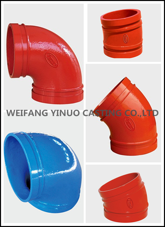 High Quality Ductile Iron 250psi 11.25 Degree Elbow (FM/UL)