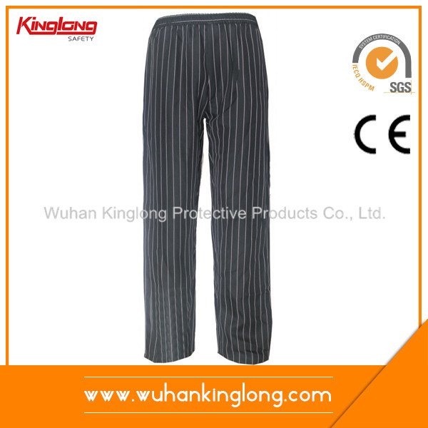 Normal Style Color Combine Cook Wear Chef Pants