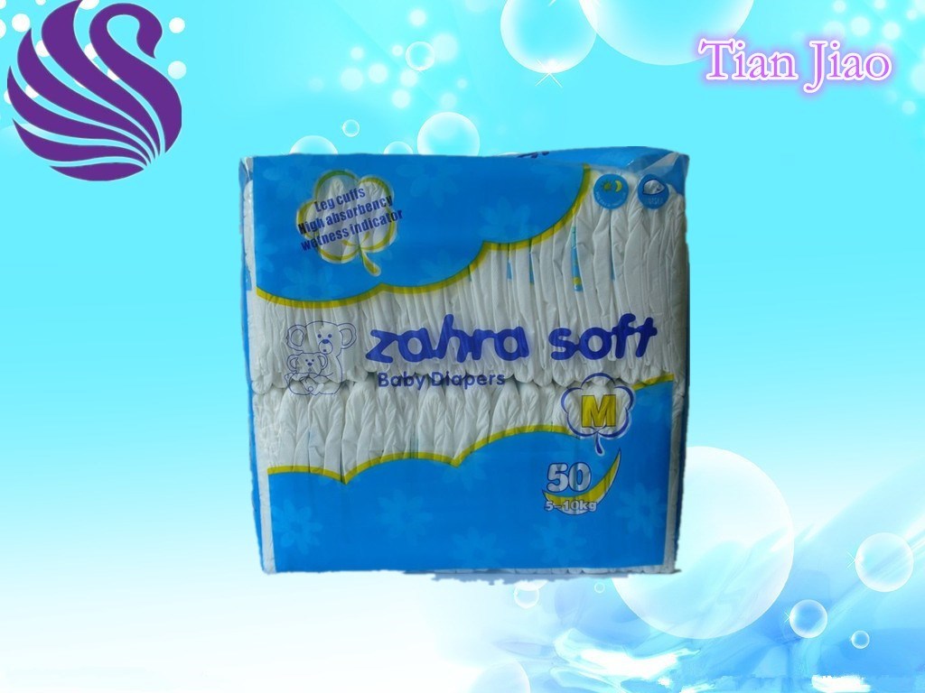 Disposable and High Quality Baby Diaper M Size