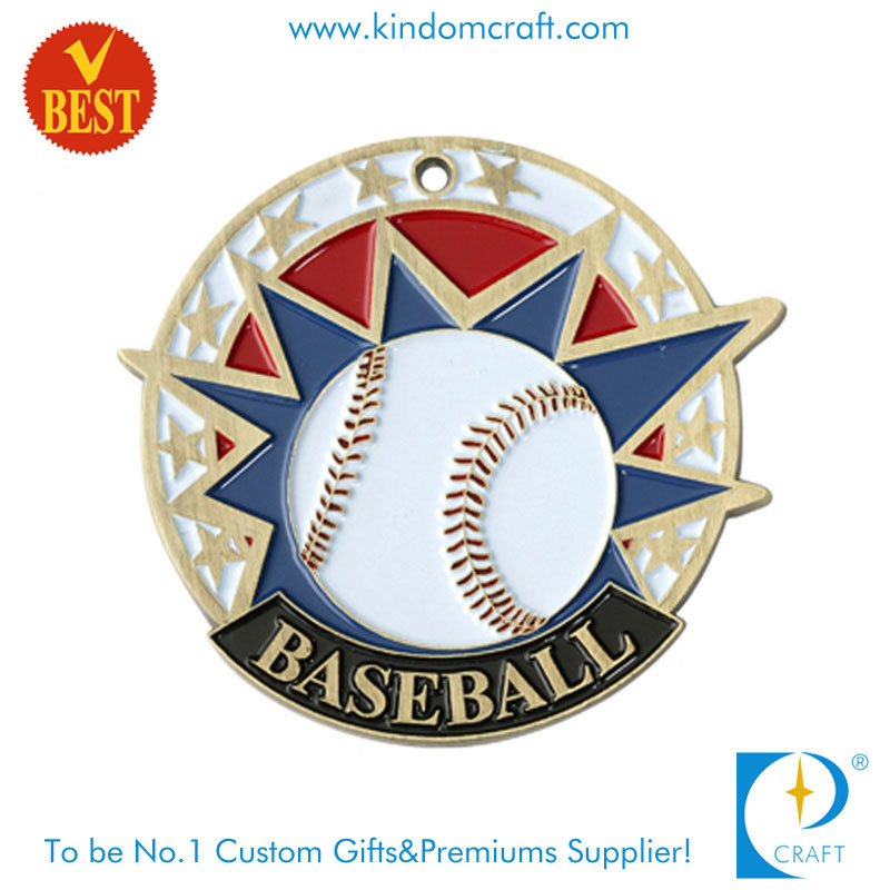 Soft Enamel Metal Medal for Baseball