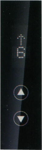 Black Glass Faceplate & DOT Matrix Display Hall Position Indicator & Hall Call Buttons