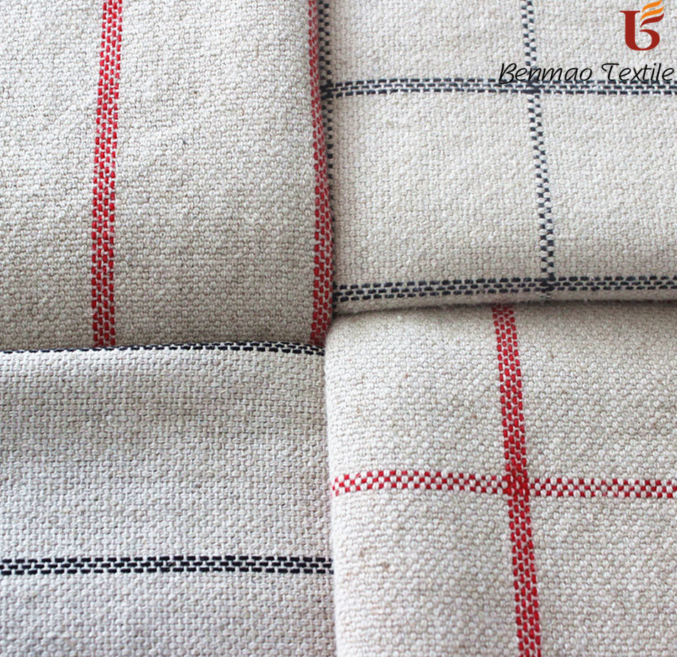 Flax Cotton Fabric/Yarn Dyed Stripe Cloth, Cotton Fabric, Sofa Cloth, Hometextile