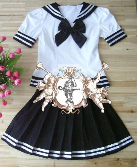 Middle School Uniform with Skirt for Girls