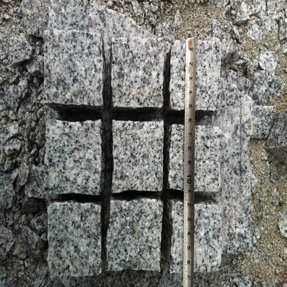 Available Grey Granite Cube Stone