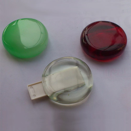 Waterproof Round Shape Jade USB Memory Stick