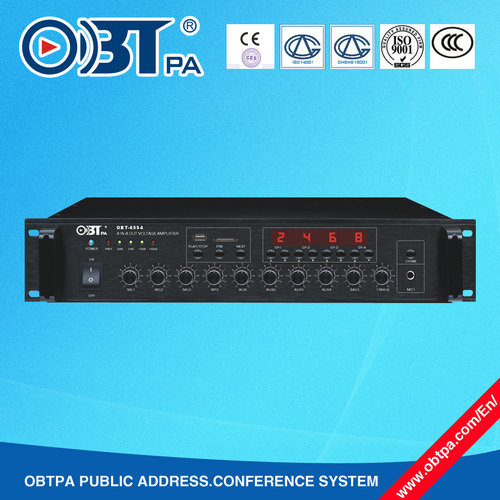 650W High Power PA Power Amplifier IEC60065 Audio Distribution Amplifier