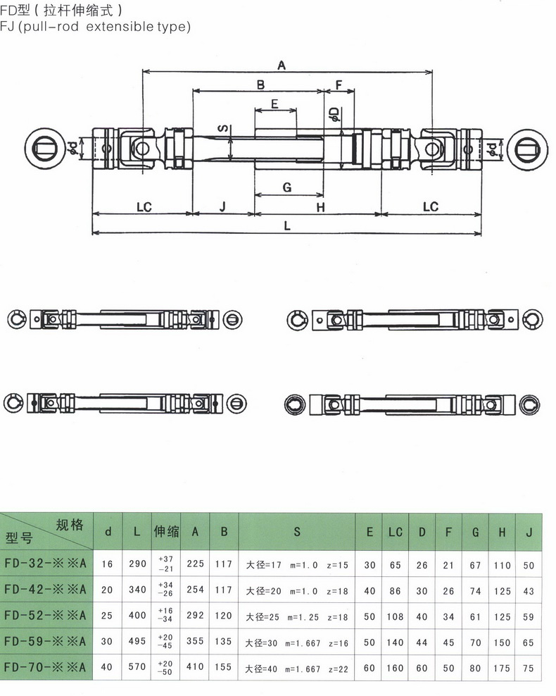Coupling (Pull-Rod Extensible Type)