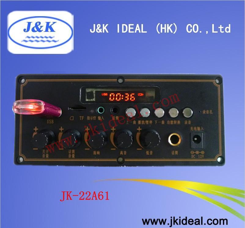 Jk22A61 Record USB TF MP3 Module with Amplifier 15W