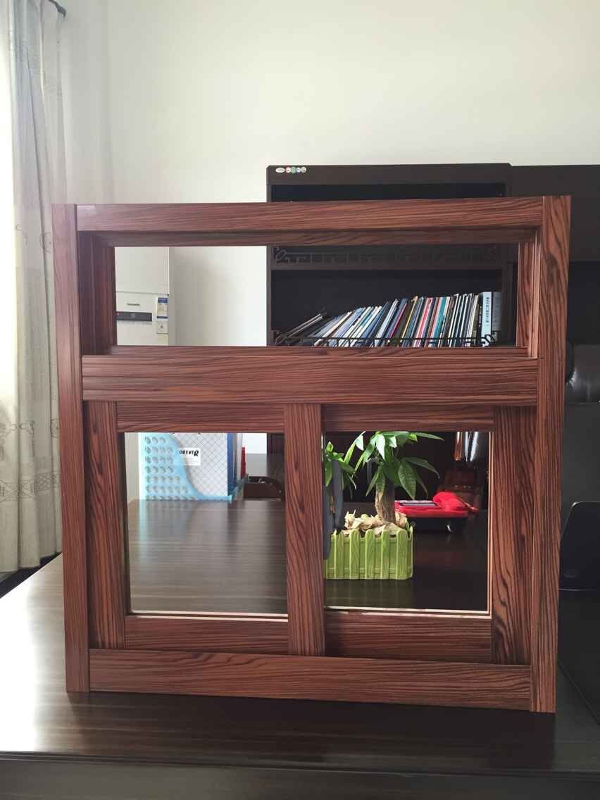 Thermal Break Sliding Windows with Wooden Grain Surface