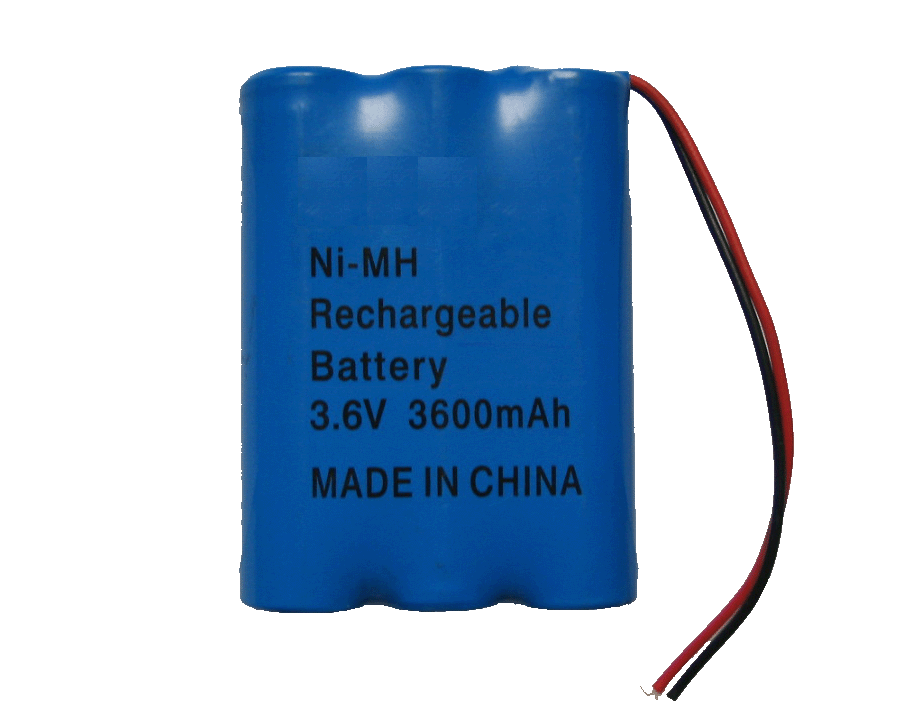 High Capacity Rechargealbe NiMH Battery Packs 3.6V 3600mAh