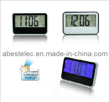 Digital Sound Controlled Desk Clock with Backlight