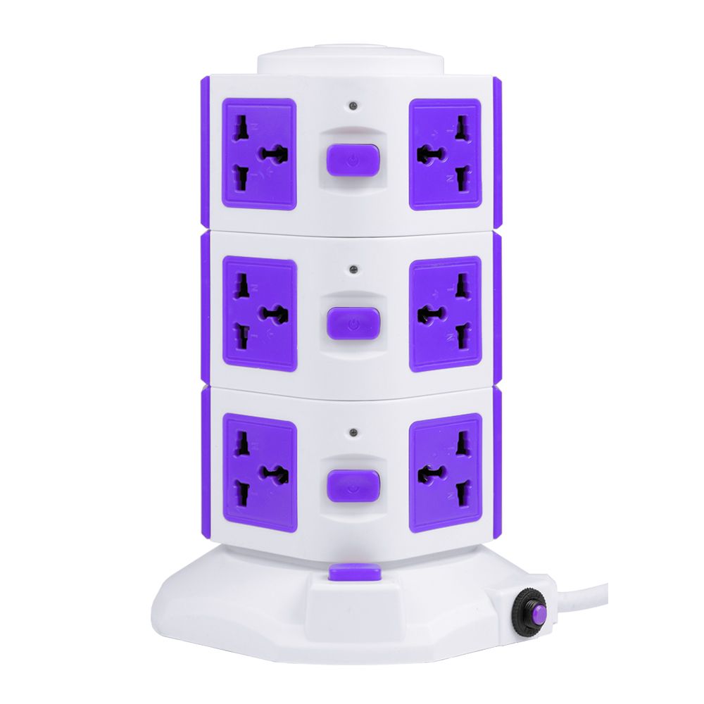 Switched Socket Power Stripwith Individual Switches